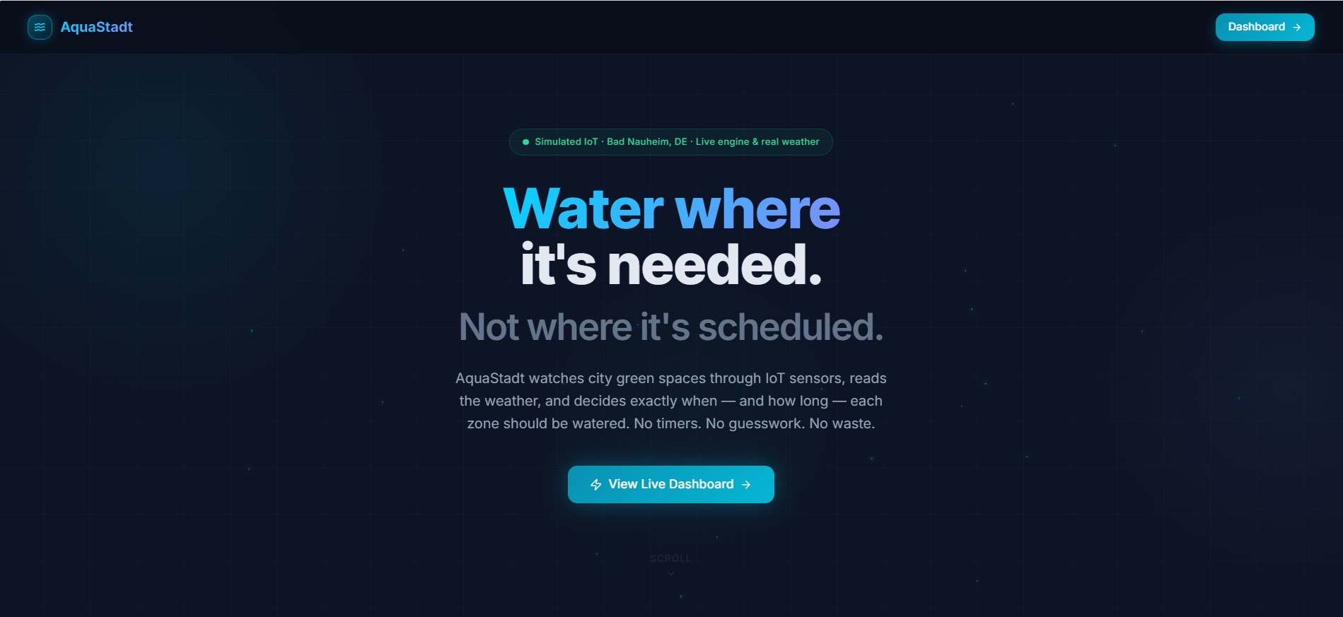 AquaStadt - Smart Urban Irrigation